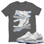 Air Jordan 11 White Cement Caution Tape Crew Neck Sneaker Tees Air Jordan 11 Cement Grey Sneaker T-Shirts Washing and Care Tip