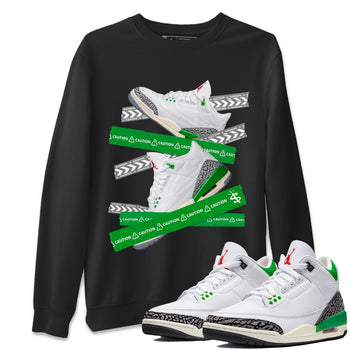 Jordan 3 Lucky Green Sneaker Match Tees Caution Tape Sneaker Tees Jordan 3 Lucky Green Sneaker Release Tees Unisex Shirts