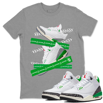 Jordan 3 Lucky Green Sneaker Match Tees Caution Tape Sneaker Tees Jordan 3 Lucky Green Sneaker Release Tees Unisex Shirts