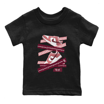 Dunk Valentine's Day shirt to match jordans Caution Tape sneaker tees Dunks Valentine's Day SNRT sneaker release tees baby toddler Black 2 cotton Shirt