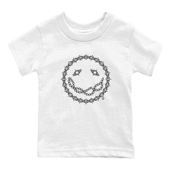 Air Jordan 1 High OG Black White shirt to match jordans Chain Smile sneaker tees 1s Black White SNRT Sneaker Release Tees Streetwear baby toddler White 2 cotton Shirt