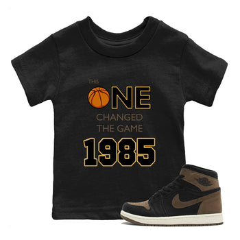 Air Jordan 1 Palomino shirt to match jordans Changed The Game sneaker tees Air Jordan 1 High OG Retro Palomino SNRT Sneaker Release Tees Baby Toddler Black 1 T-Shirt