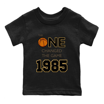 Air Jordan 1 Palomino shirt to match jordans Changed The Game sneaker tees Air Jordan 1 High OG Retro Palomino SNRT Sneaker Release Tees Baby Toddler Black 2 T-Shirt