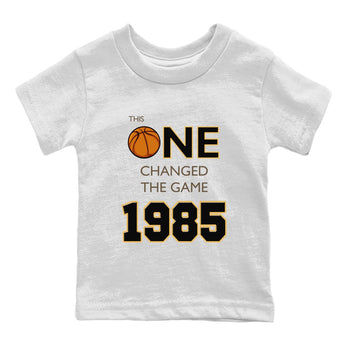 Air Jordan 1 Palomino shirt to match jordans Changed The Game sneaker tees Air Jordan 1 High OG Retro Palomino SNRT Sneaker Release Tees Baby Toddler White 2 T-Shirt