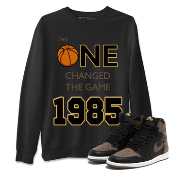 Air Jordan 1 Palomino shirt to match jordans Changed The Game sneaker tees Air Jordan 1 High OG Retro Palomino SNRT Sneaker Release Tees Unisex Black 1 T-Shirt