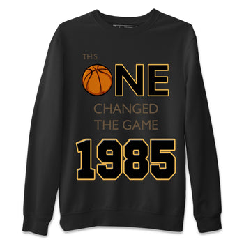 Air Jordan 1 Palomino shirt to match jordans Changed The Game sneaker tees Air Jordan 1 High OG Retro Palomino SNRT Sneaker Release Tees Unisex Black 2 T-Shirt