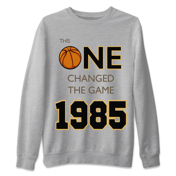 Air Jordan 1 Palomino shirt to match jordans Changed The Game sneaker tees Air Jordan 1 High OG Retro Palomino SNRT Sneaker Release Tees Unisex Heather Grey 2 T-Shirt