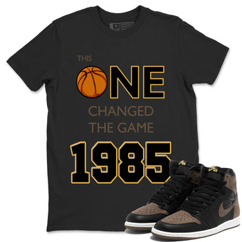 Air Jordan 1 Palomino shirt to match jordans Changed The Game sneaker tees Air Jordan 1 High OG Retro Palomino SNRT Sneaker Release Tees Unisex Black 1 T-Shirt