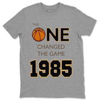 Air Jordan 1 Palomino shirt to match jordans Changed The Game sneaker tees Air Jordan 1 High OG Retro Palomino SNRT Sneaker Release Tees Unisex Heather Grey 2 T-Shirt