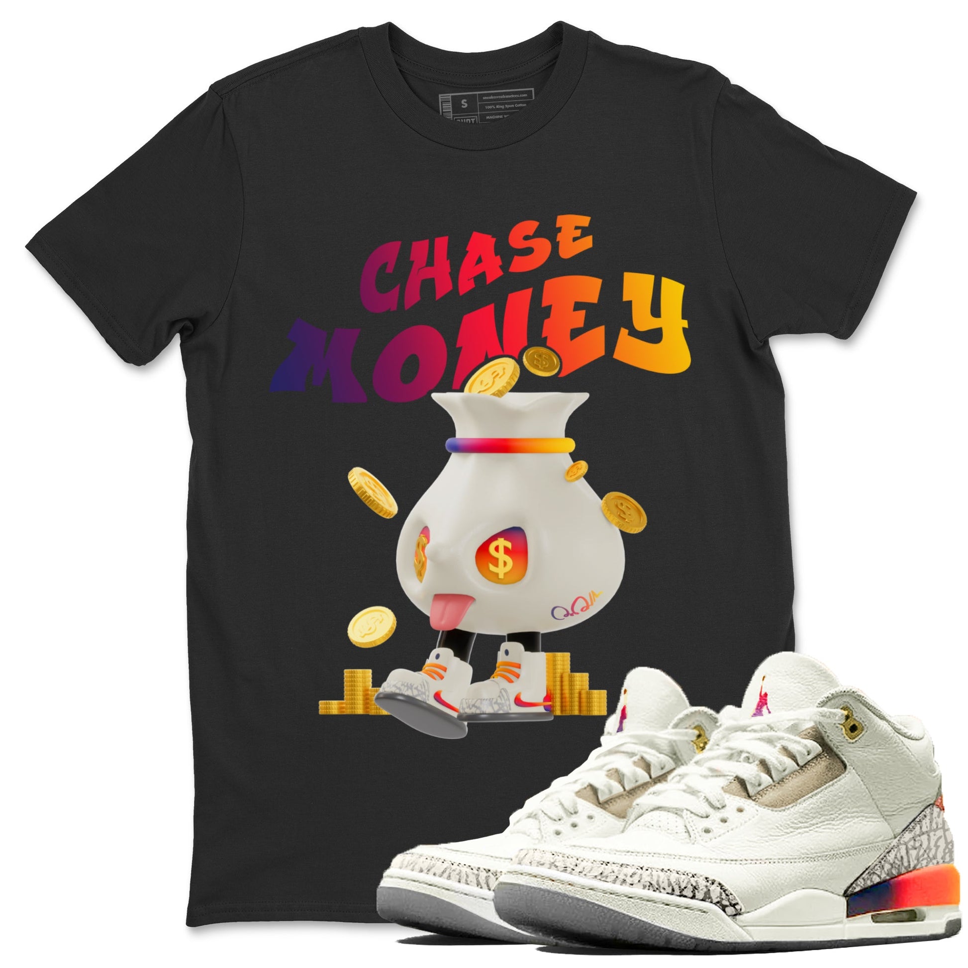 Chase Money SNRT Sneaker Tee - Air Jordan 3 J Balvin | SNRT Sneaker T ...