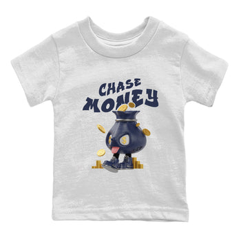 Air Jordan 5 Georgetown shirt to match jordans Chase Money sneaker tees AJ5 Georgetown SNRT Sneaker Release Tees Baby Toddler White 2 T-Shirt