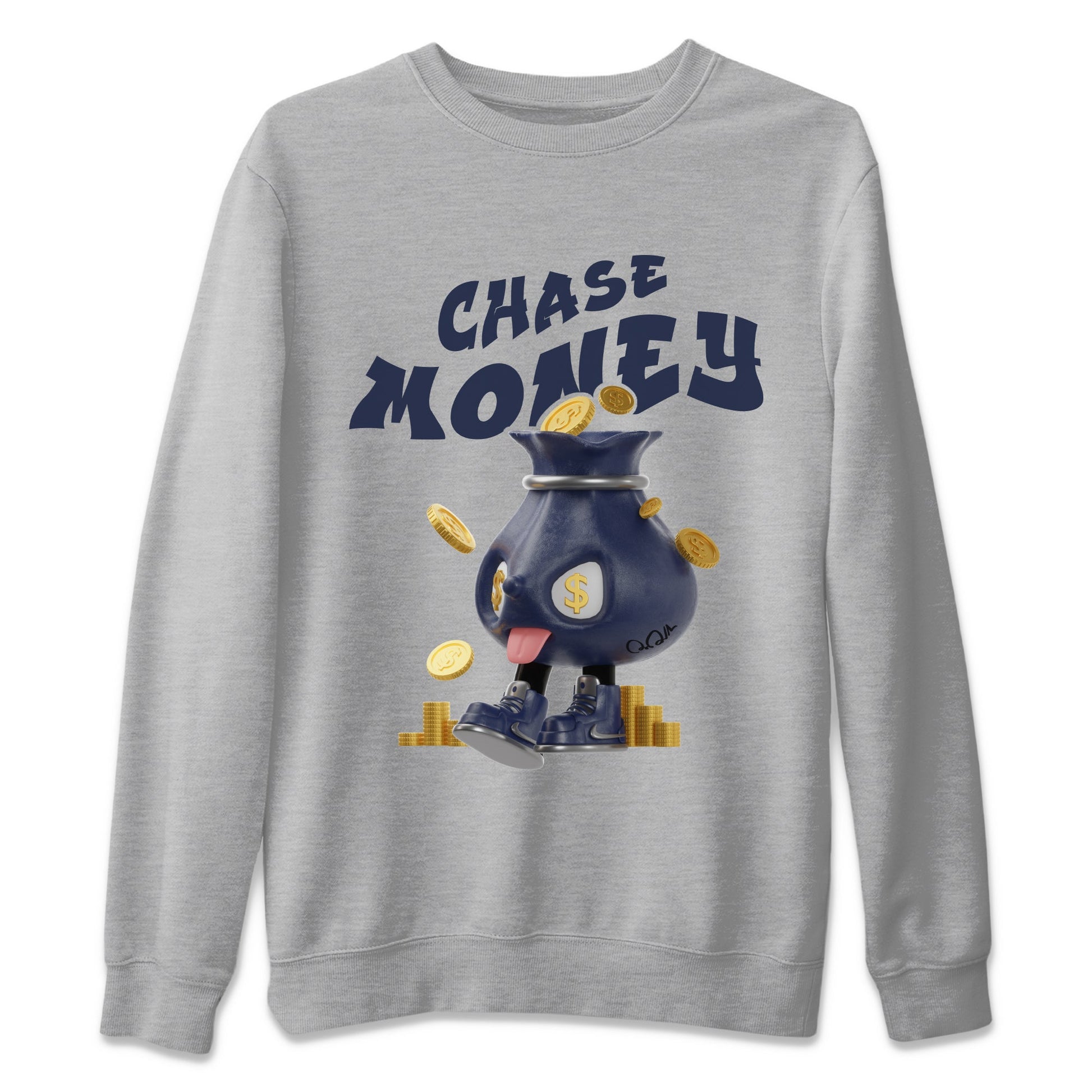 Air Jordan 5 Georgetown shirt to match jordans Chase Money sneaker tees AJ5 Georgetown SNRT Sneaker Release Tees Unisex Heather Grey 2 T-Shirt