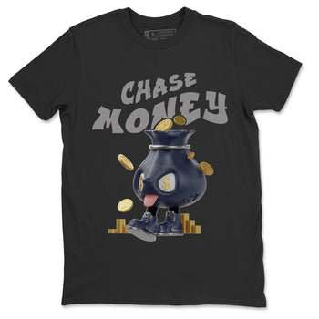 Air Jordan 5 Georgetown shirt to match jordans Chase Money sneaker tees AJ5 Georgetown SNRT Sneaker Release Tees Unisex Black 2 T-Shirt