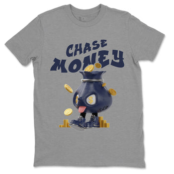 Air Jordan 5 Georgetown shirt to match jordans Chase Money sneaker tees AJ5 Georgetown SNRT Sneaker Release Tees Unisex Heather Grey 2 T-Shirt
