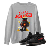 Yeezy 350 Bred shirt to match jordans Chase Money sneaker tees Adidas Yeezy 350 V2 Boost Bred SNRT Sneaker Release Tees Unisex Heather Grey 1 T-Shirt