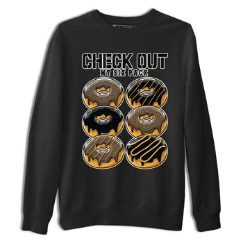 Air Jordan 1 Palomino shirt to match jordans Check Out My Six Pack sneaker tees Crew Neck Jordan 1 Retro High OG Palomino SNRT Sneaker Release Tees Unisex Casual Shirts Black 2 T-Shirt