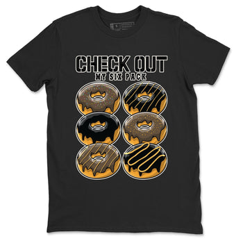 Air Jordan 1 Palomino shirt to match jordans Check Out My Six Pack sneaker tees Crew Neck Jordan 1 Retro High OG Palomino SNRT Sneaker Release Tees Unisex Casual Shirts Black 2 T-Shirt