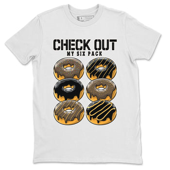 Air Jordan 1 Palomino shirt to match jordans Check Out My Six Pack sneaker tees Crew Neck Jordan 1 Retro High OG Palomino SNRT Sneaker Release Tees Unisex Casual Shirts White 2 T-Shirt