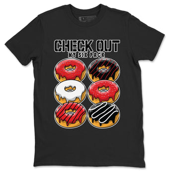 Air Jordan 1 Satin Bred shirt to match jordans Check Out My Six Pack sneaker tees AJ1 Retro Satin Bred SNRT Sneaker Tees Sneaker Matching Clothing Brand Unisex Sneaker Tee Black 2 T-Shirt