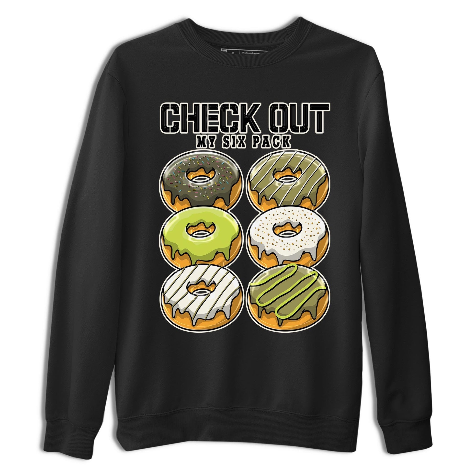 Jordan 1 Low X Travis Scott Golf Olive shirt to match jordans Check Out My Six Pack sneaker release tees Air Jordan 1 Travis Scott Golf Olive SNRT Sneaker Tees Unisex Streetwear Clothing Black 2 T-Shirt