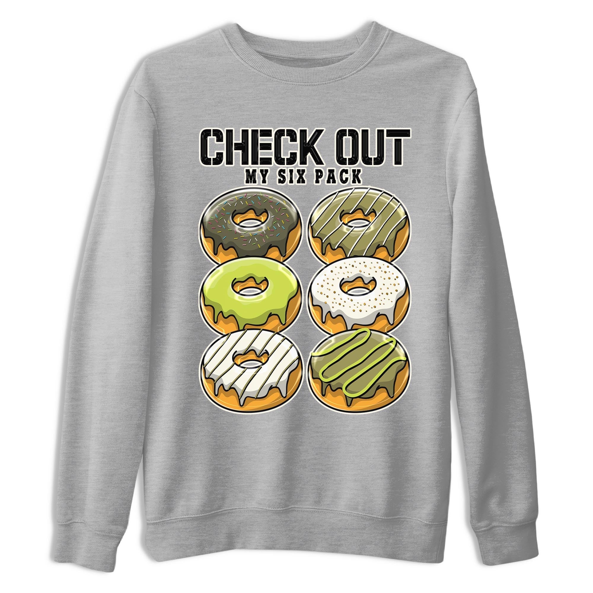 Jordan 1 Low X Travis Scott Golf Olive shirt to match jordans Check Out My Six Pack sneaker release tees Air Jordan 1 Travis Scott Golf Olive SNRT Sneaker Tees Unisex Streetwear Clothing Heather Grey 2 T-Shirt