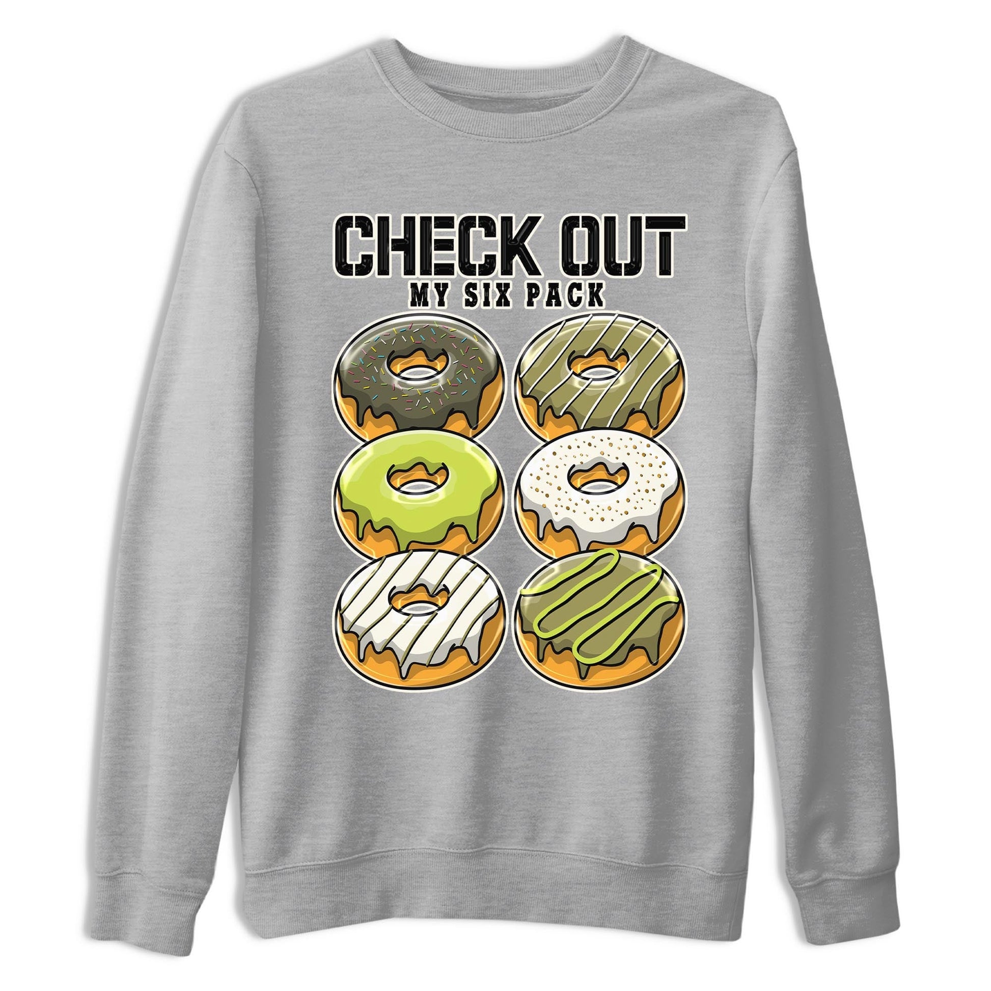 Jordan 1 Low X Travis Scott Golf Olive shirt to match jordans Check Out My Six Pack sneaker release tees Air Jordan 1 Travis Scott Golf Olive SNRT Sneaker Tees Unisex Streetwear Clothing Heather Grey 2 T-Shirt