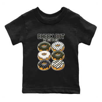Air Jordan 1 Travis Scott Olive Sneaker Match Tees Check Out My Six Pack Sneaker Tees AJ1 Travis Scott Olive Sneaker Release Tees Kids Shirts Black 2