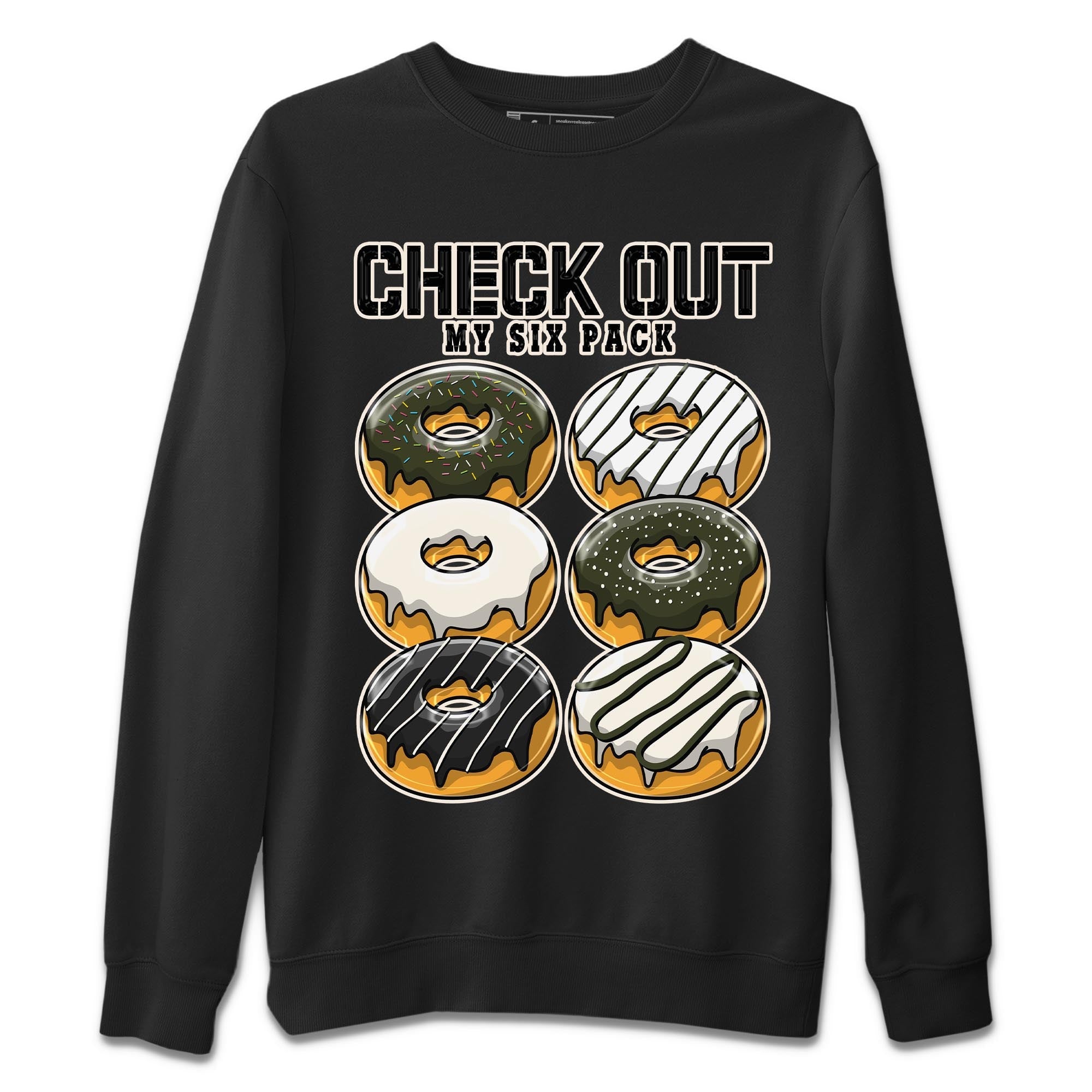 Air Jordan 1 Travis Scott Olive Sneaker Match Tees Check Out My Six Pack Sneaker Tees AJ1 Travis Scott Olive Sneaker Release Tees Unisex Shirts Black 2