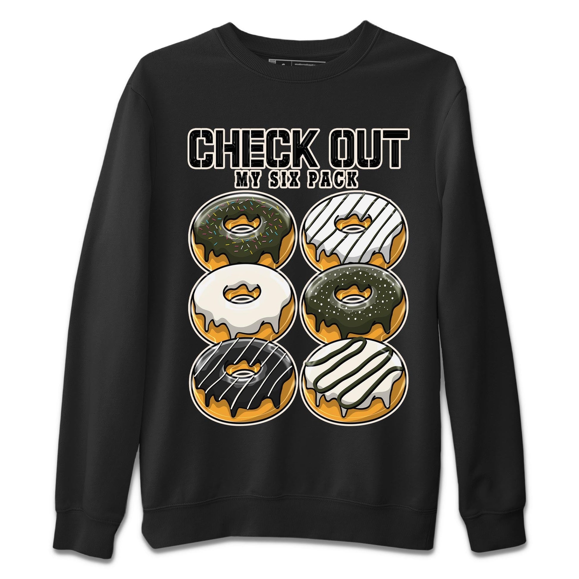Air Jordan 1 Travis Scott Olive Sneaker Match Tees Check Out My Six Pack Sneaker Tees AJ1 Travis Scott Olive Sneaker Release Tees Unisex Shirts Black 2