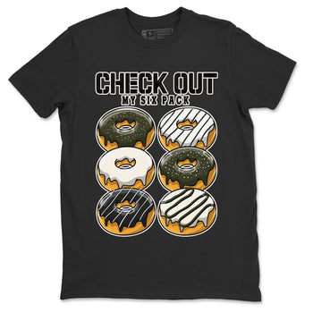 Air Jordan 1 Travis Scott Olive Sneaker Match Tees Check Out My Six Pack Sneaker Tees AJ1 Travis Scott Olive Sneaker Release Tees Unisex Shirts Black 2