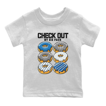 Jordan 1 True Blue Sneaker Match Tees Check Out My Six Pack Sneaker Tees Jordan 1 True Blue Sneaker Release Tees Kids Shirts