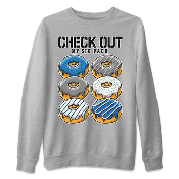 Jordan 1 True Blue Sneaker Match Tees Check Out My Six Pack Sneaker Tees Jordan 1 True Blue Sneaker Release Tees Unisex Shirts