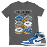 Jordan 1 True Blue Sneaker Match Tees Check Out My Six Pack Sneaker Tees Jordan 1 True Blue Sneaker Release Tees Unisex Shirts