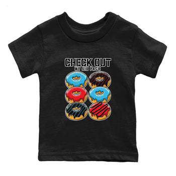 Air Jordan 1 Low UNC to Chicago shirt to match jordans Check Out My Six Pack sneaker tees Air Jordan 1 UNC to Chicago SNRT Sneaker Release Tees Baby Toddler Black 2 T-Shirt