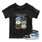 Air Jordan 1 Retro High OG University Blue shirt to match jordans Check Out My Six Pack sneaker tees Air Jordan 1 UNC Toe SNRT Sneaker Release Tees Baby Toddler Black 1 T-Shirt