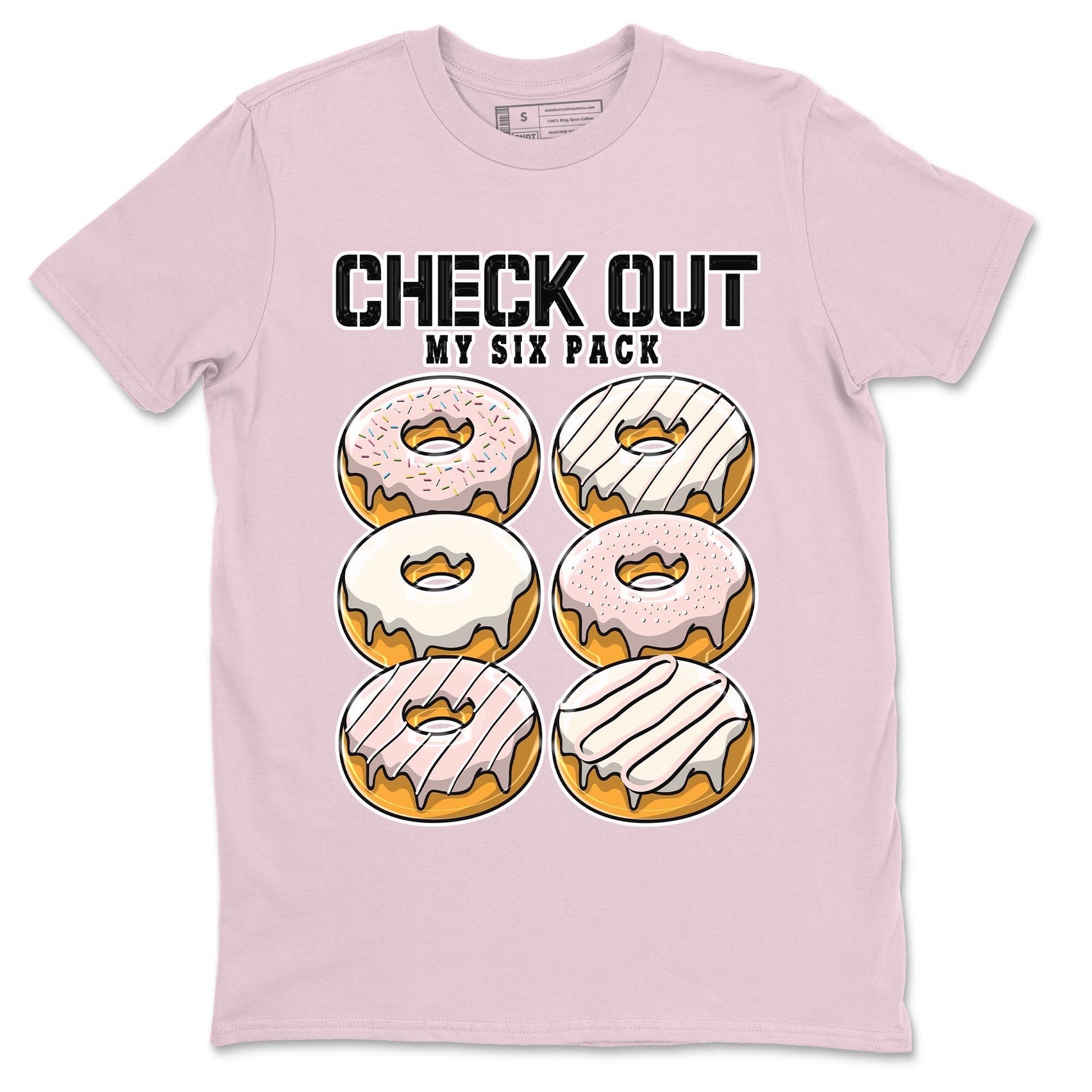 Air Jordan 1 Washed Pink Sneaker Match Tees Check Out My Six Pack Sneaker Tees AJ1 Washed Pink Sneaker Release Tees Unisex Shirts Pink 2