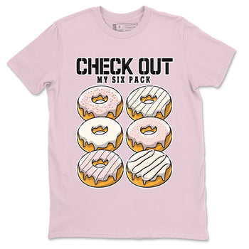 Air Jordan 1 Washed Pink Sneaker Match Tees Check Out My Six Pack Sneaker Tees AJ1 Washed Pink Sneaker Release Tees Unisex Shirts Pink 2