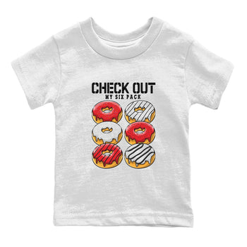 Jordan 12 Retro Cherry shirt to match jordans Varsity Red Check Out My Six Pack special sneaker matching tees 12s Cherry SNRT sneaker tees Baby Toddler White 2 T-Shirt