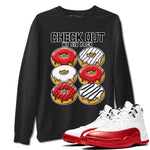 Jordan 12 Retro Cherry shirt to match jordans Varsity Red Check Out My Six Pack special sneaker matching tees 12s Cherry SNRT sneaker tees Unisex Black 1 T-Shirt