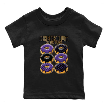 12s Field Purple shirt to match jordans Check Out My Six Pack sneaker tees Air Jordan 12 Field Purple SNRT Sneaker Release Tees Baby Toddler Black 2 T-Shirt