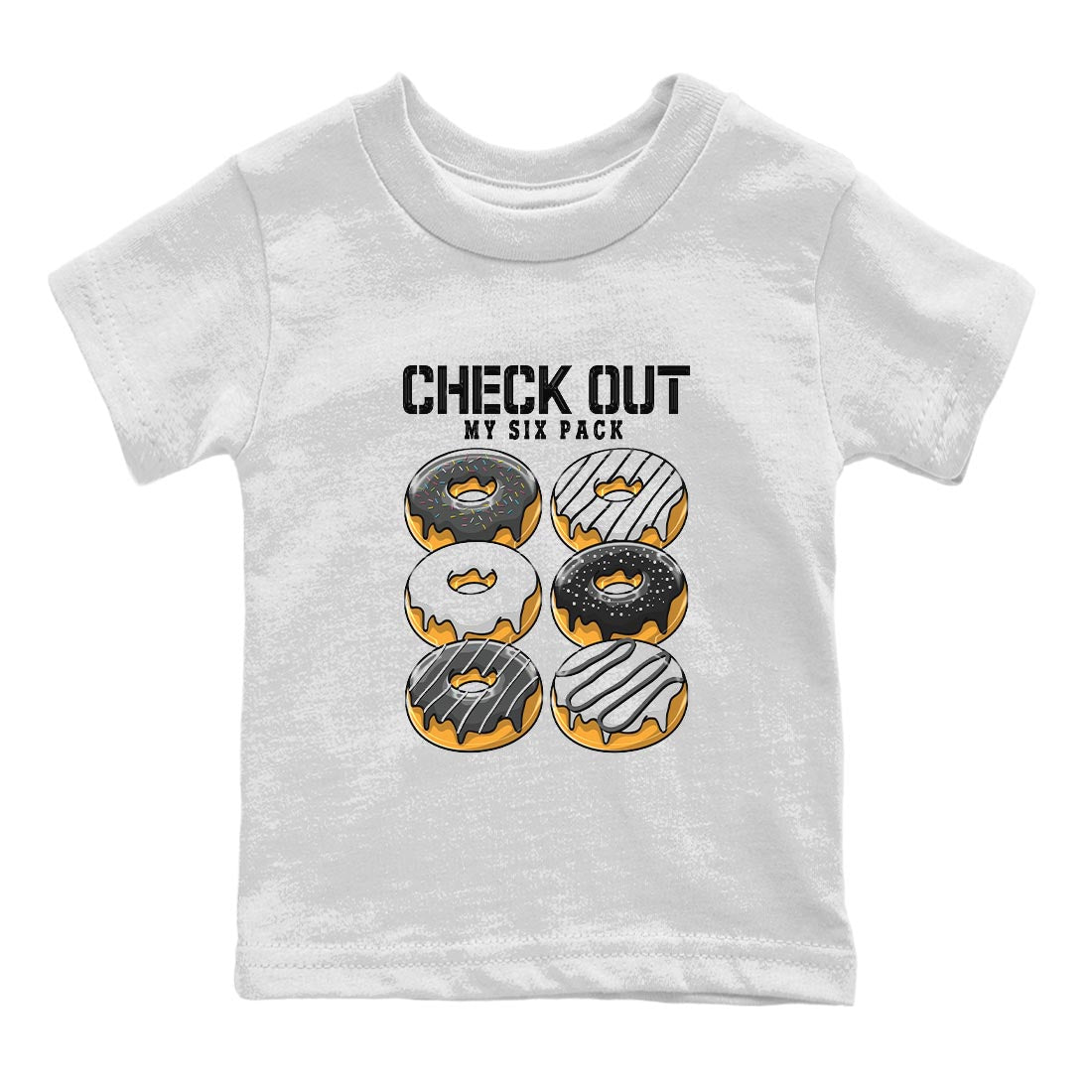 Air Jordan 13 Black Flint Sneaker Match Tees Check Out My Six Pack Sneaker Tees AJ 13s Black Flint Sneaker Release Tees Kids Shirts White 2