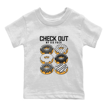Air Jordan 13 Black Flint Sneaker Match Tees Check Out My Six Pack Sneaker Tees AJ 13s Black Flint Sneaker Release Tees Kids Shirts White 2