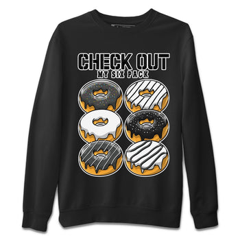 Air Jordan 13 Black Flint Sneaker Match Tees Check Out My Six Pack Sneaker Tees AJ 13s Black Flint Sneaker Release Tees Unisex Shirts Black 2