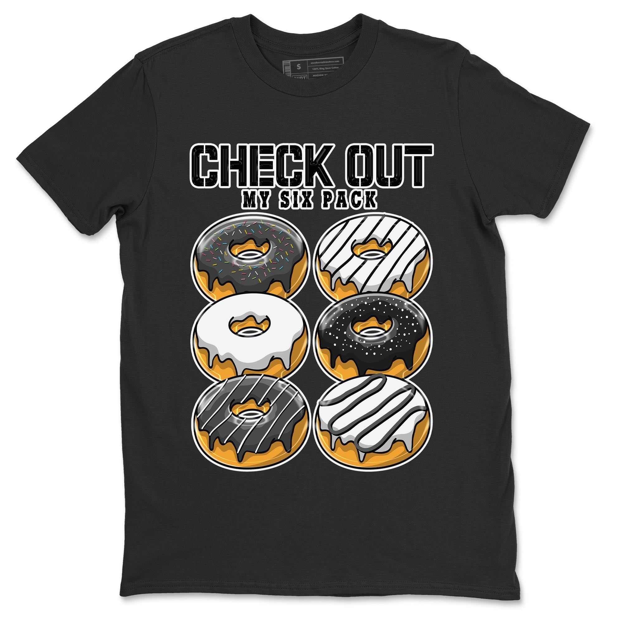 Air Jordan 13 Black Flint Sneaker Match Tees Check Out My Six Pack Sneaker Tees AJ 13s Black Flint Sneaker Release Tees Unisex Shirts Black 2