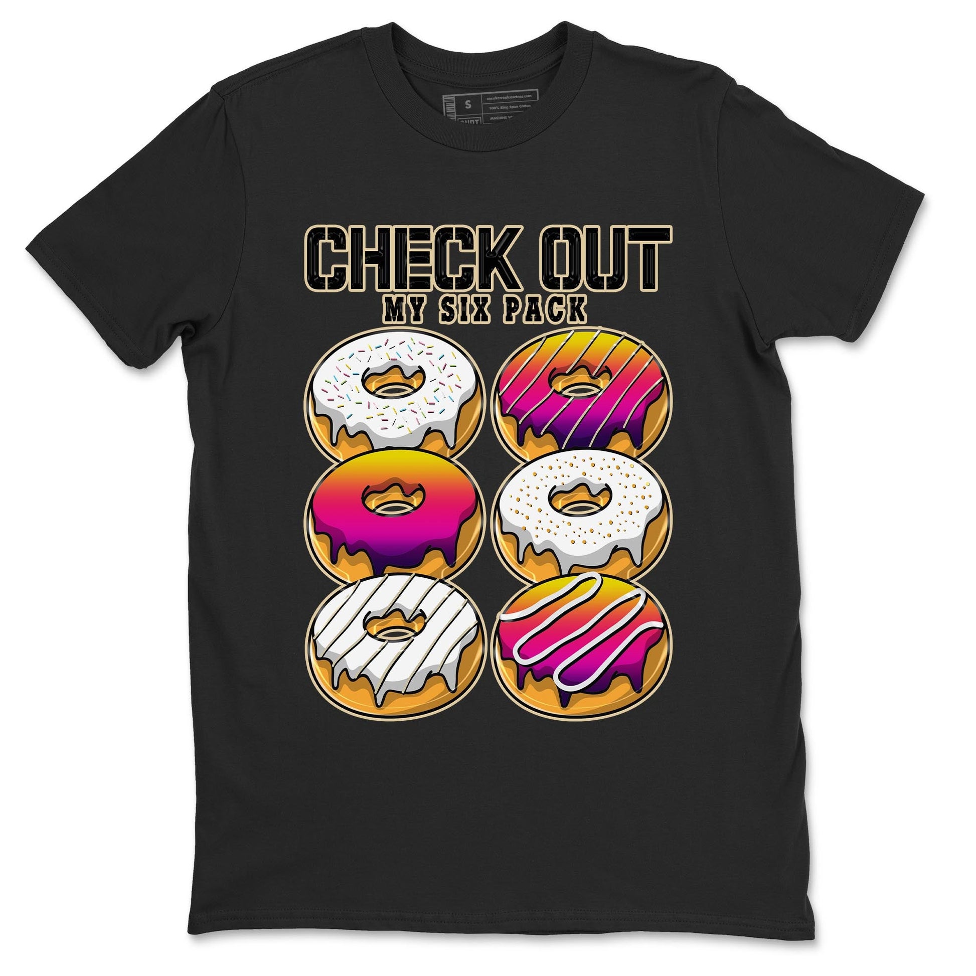 Air Jordan 3 J Balvin shirt to match jordans Check Out My Six Pack sneaker tees Crew Neck Air Jordan 3 X J Balvin SNRT Sneaker Release Tees Unisex Casual Shirts Black 2 T-Shirt