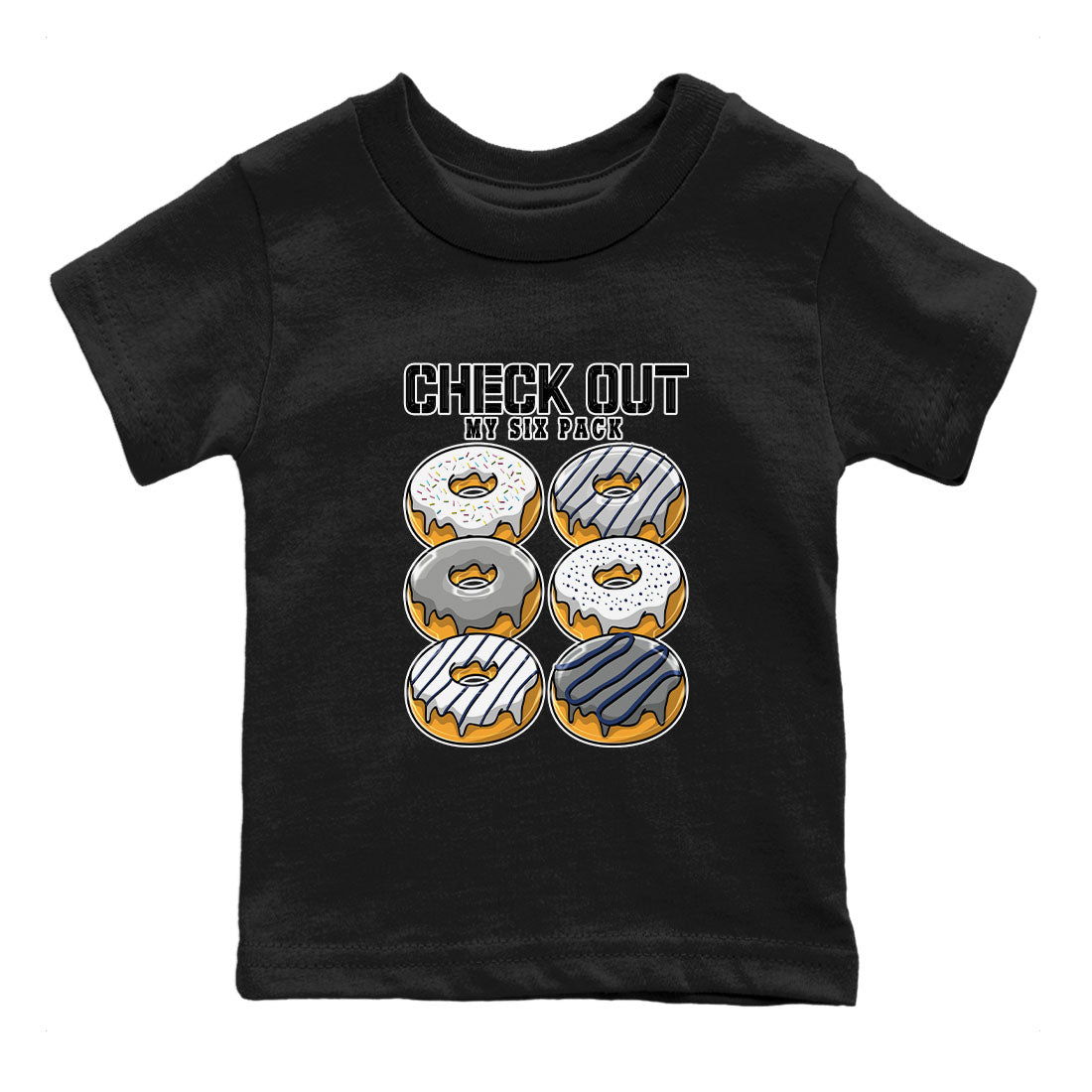 Air Jordan 3 Retro Midnight Navy shirt to match jordans Check Out My Six Pack sneaker shirt 3s Midnight Navy SNRT sneaker tees baby toddler Black 2 cotton Shirt