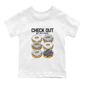 Air Jordan 3 Retro Midnight Navy shirt to match jordans Check Out My Six Pack sneaker shirt 3s Midnight Navy SNRT sneaker tees baby toddler White 2 cotton Shirt