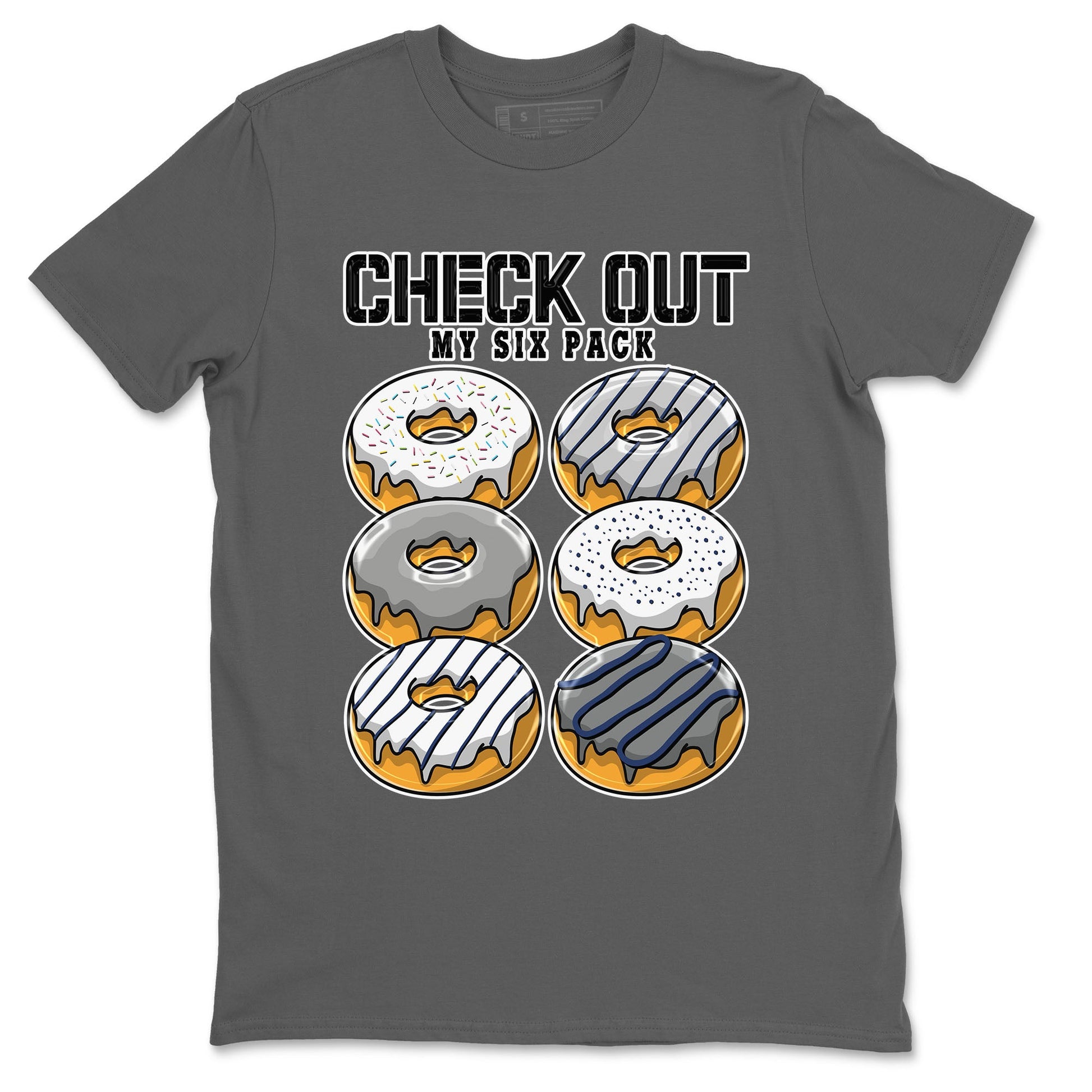 Air Jordan 3 Retro Midnight Navy shirt to match jordans Check Out My Six Pack sneaker shirt 3s Midnight Navy SNRT sneaker tees unisex crew neck cotton Cool Grey 2 crew neck shirt