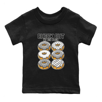 AJ4 Frozen Moments shirt to match jordans Check Out My Six Pack sneaker tees Crew Neck AJ4 Frozen Moments SNRT Sneaker Release Tees Baby Toddler Black 2 T-Shirt