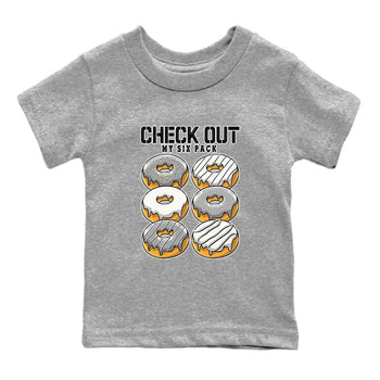 AJ4 Frozen Moments shirt to match jordans Check Out My Six Pack sneaker tees Crew Neck AJ4 Frozen Moments SNRT Sneaker Release Tees Baby Toddler Heather Grey 2 T-Shirt